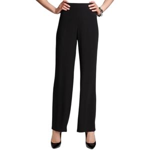 Eileen Fisher Linen Blend Straight Leg High Rise Side Zip Pants Women's Size 6